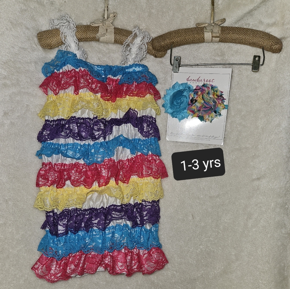 Lace Romper w/headband